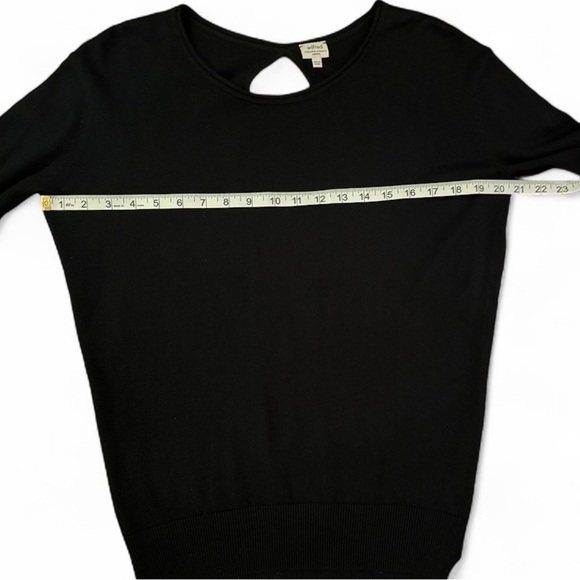 ARITZIA Wilfred Silk Rabbit Hair Cashmere Sweater Black Open Back Pullover XS - Picture 4 of 7
